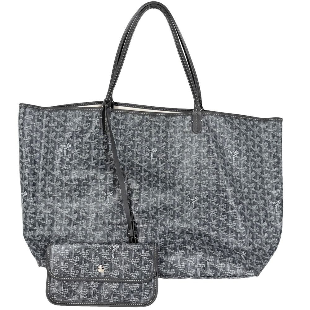 Goyard Saint Louis GM Tote Bag for Women, Herringbone Pattern, Handbag with P...